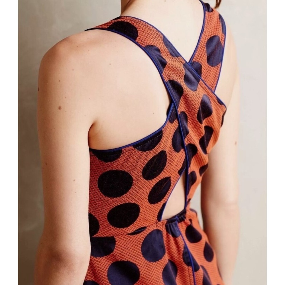 Anthropologie‎ Maeve Polka Dot Sheath Dress | Sz 4 | Retro Chic - Picture 3 of 12